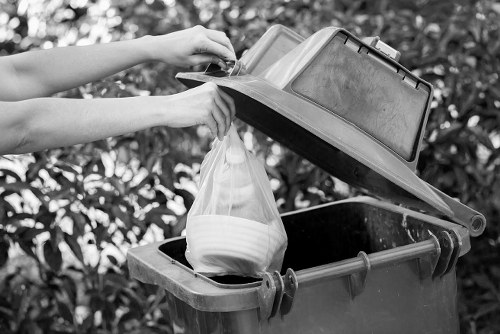 Various types of business waste sorted for removal in Brockley