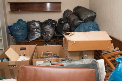 Organized garage space after clearance